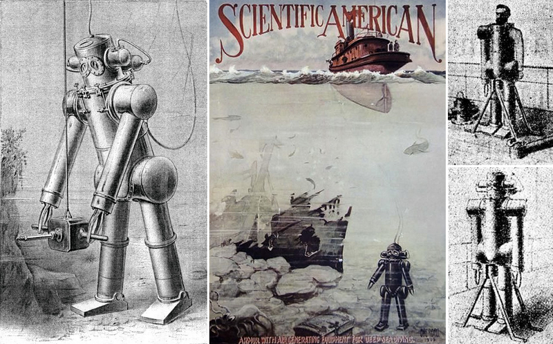 Illustration for article titled The Evolution of the Atmospheric Diving Suit